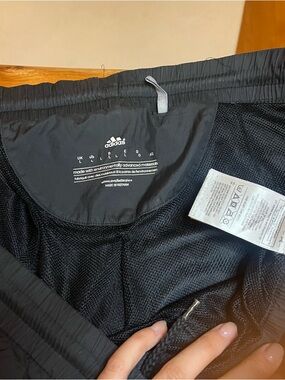 adidas Black Mesh-Lined Athletic Shorts